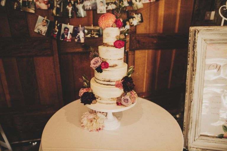 almonry barn wedding cake